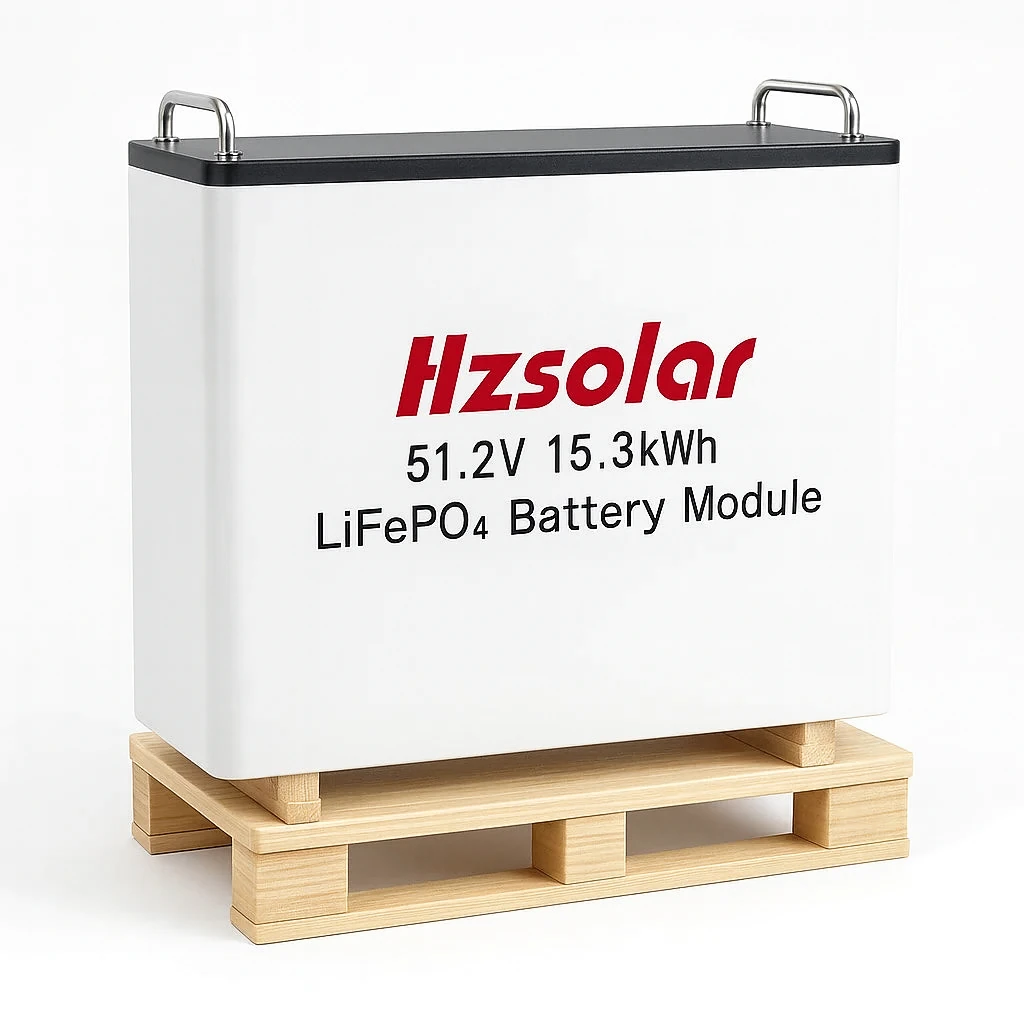 باتری 15.3 کیلووات لیتیومی 300 آمپر برند HZ Solar Li-ion 52.1V